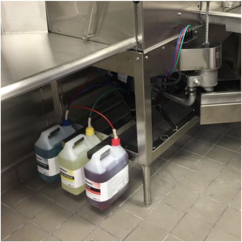 Packaging in a commercial dish room